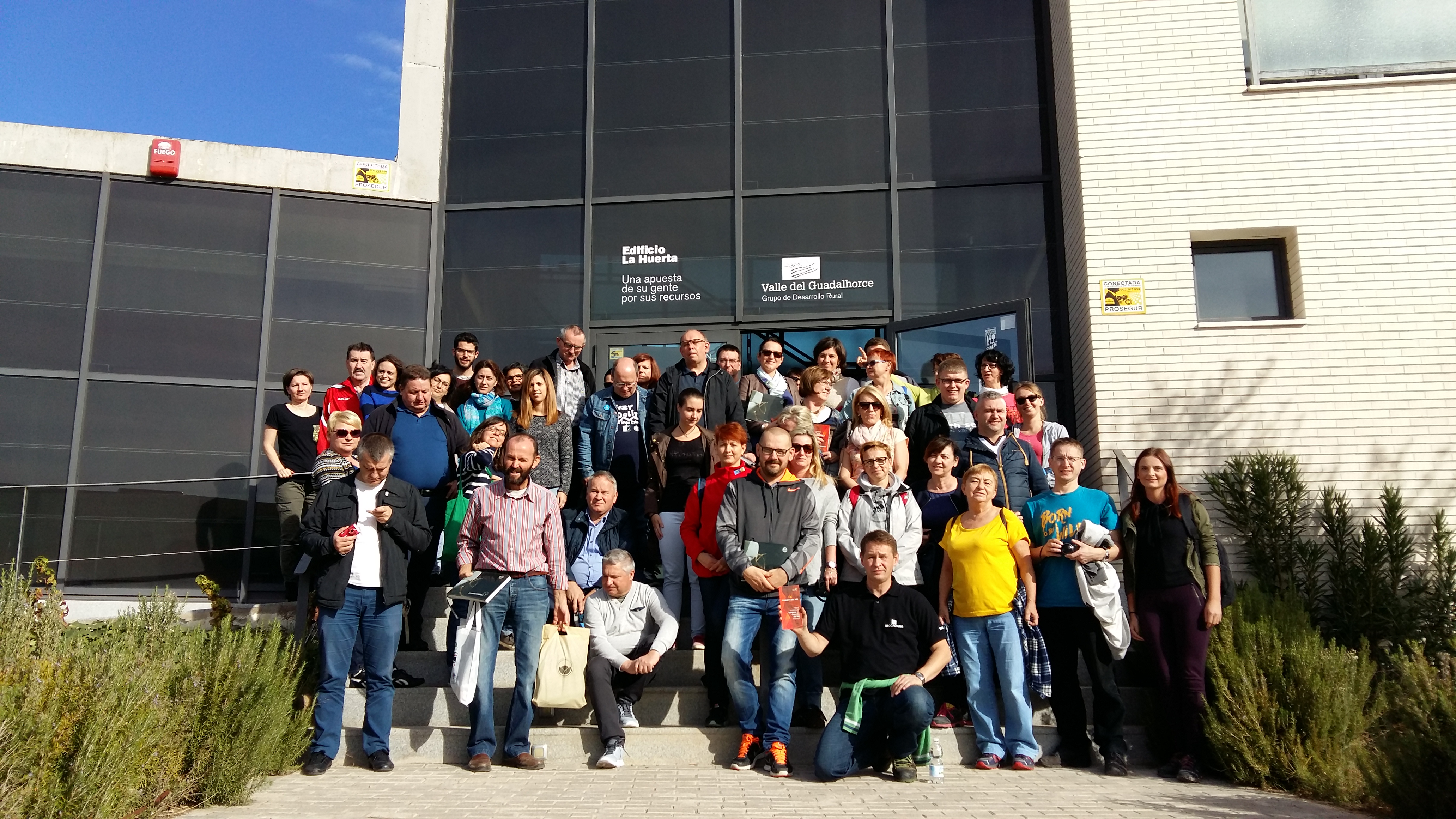 Una expedici�n de Polonia visita el Valle del Guadalhorce