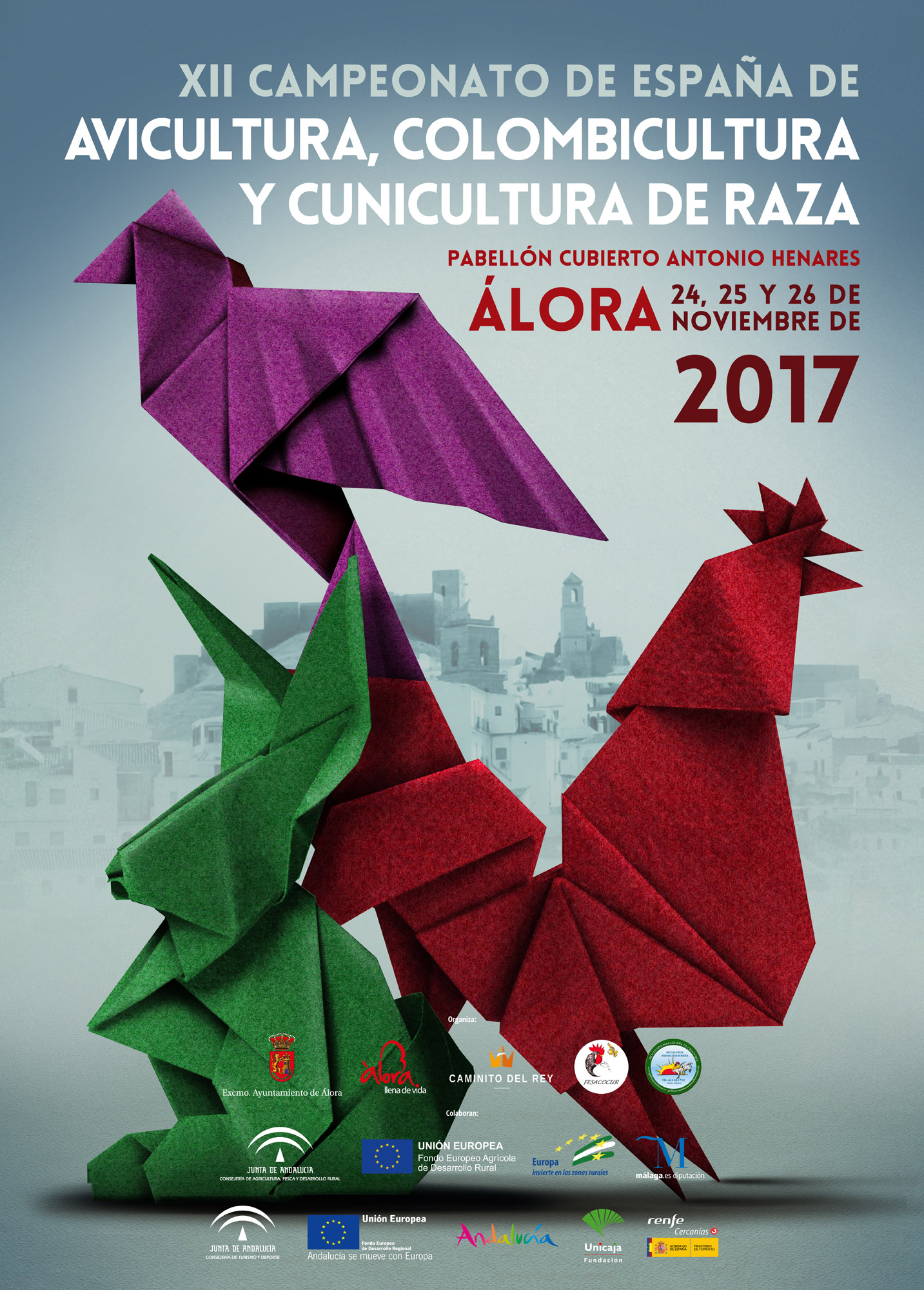 �lora acoge a partir de este viernes el XII Campeonato nacional  de Avicultura, Colombicultura y Cunicultura
