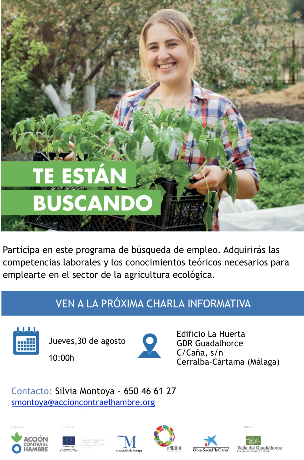 Charla informativa de Escuela de Empleo Vives Aprende Acci�n contra el Hambre
