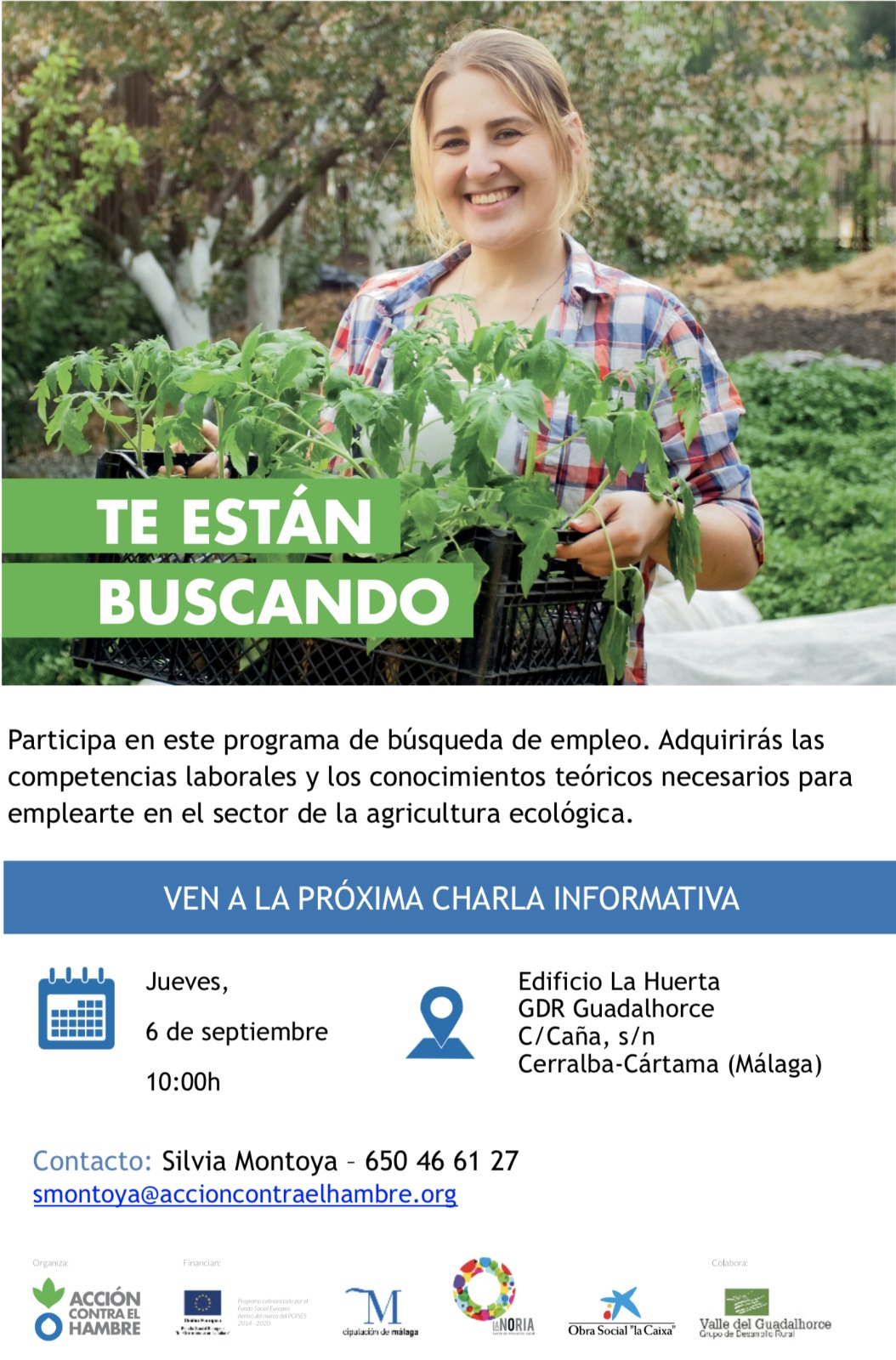 Cuarta charla informativa sobre el programa Escuela de empleo Vives Aprende de Acci�n contra el Hambre