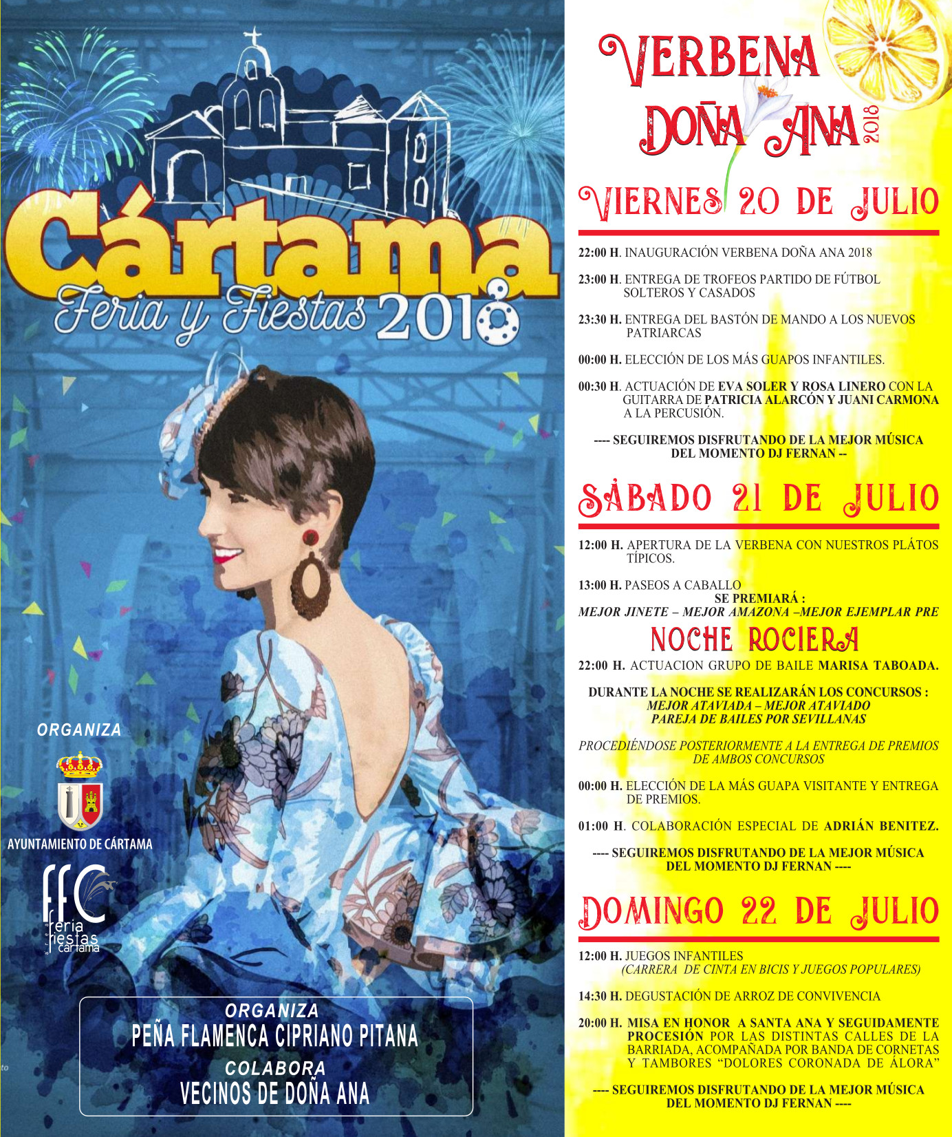 La barriada de Do�a Ana celebrar� su verbena del 20 al 22 de julio